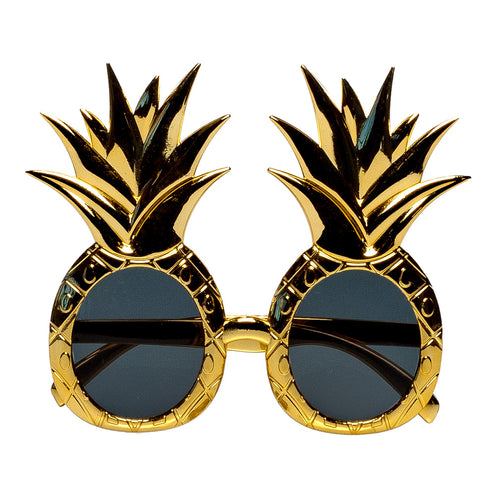 E-Carnavalskleding.nl Bril Ananas goud