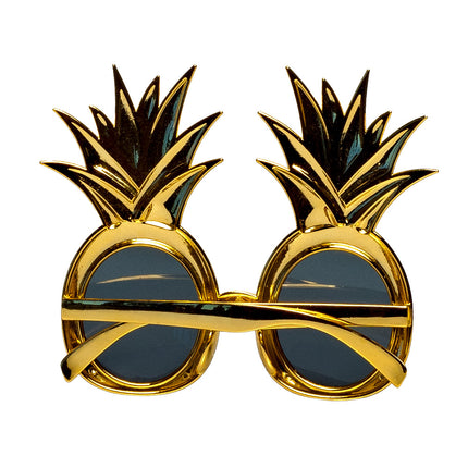 E-Carnavalskleding.nl Bril Ananas goud