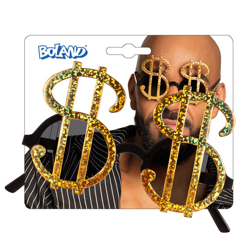 E-Carnavalskleding.nl Bril Dollarteken Cashy