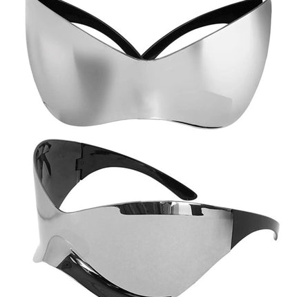 E-Carnavalskleding.nl Bril spiegelglas oversized Eva