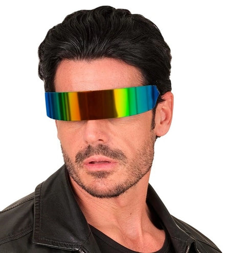 E-Carnavalskleding.nl Bril spiegelglas regenboog Stijn