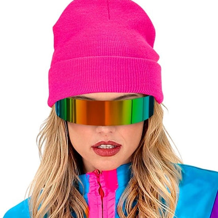 E-Carnavalskleding.nl Bril spiegelglas regenboog Stijn
