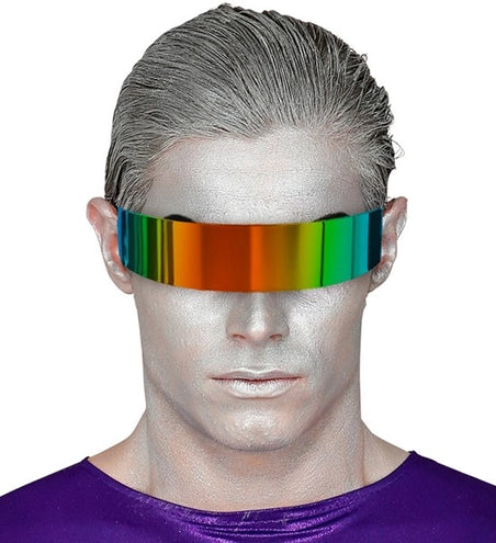 E-Carnavalskleding.nl Bril spiegelglas regenboog Stijn