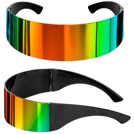 E-Carnavalskleding.nl Bril spiegelglas regenboog Stijn