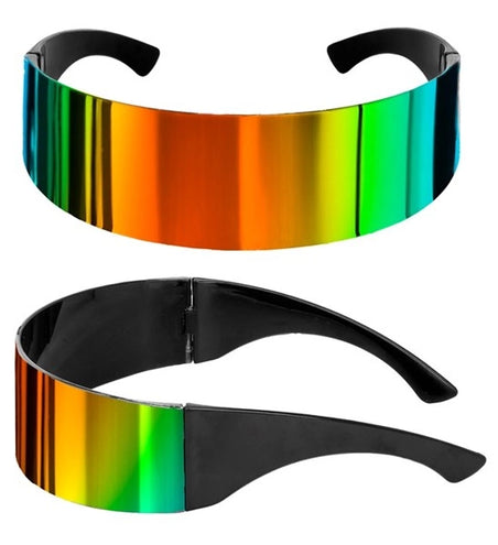 E-Carnavalskleding.nl Bril spiegelglas regenboog Stijn