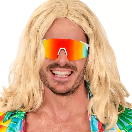 E-Carnavalskleding.nl Bril spiegellens regenboog Daan