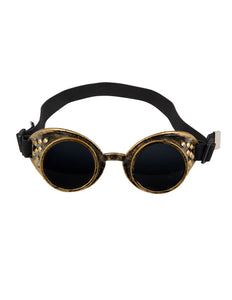 E-Carnavalskleding.nl Bril Steampunk bruin koper