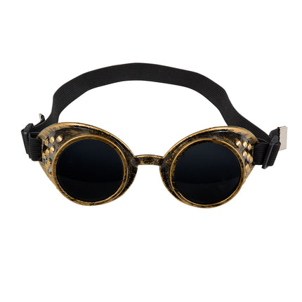 E-Carnavalskleding.nl Bril Steampunk bruin koper