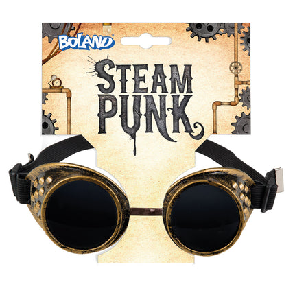 E-Carnavalskleding.nl Bril Steampunk bruin koper