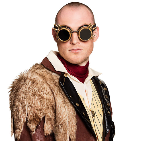 E-Carnavalskleding.nl Bril steampunk Cyberpunk koper