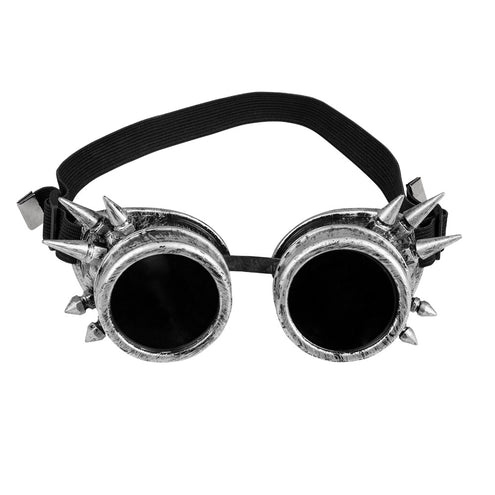 E-Carnavalskleding.nl Bril Steampunk Cyberpunk zilver