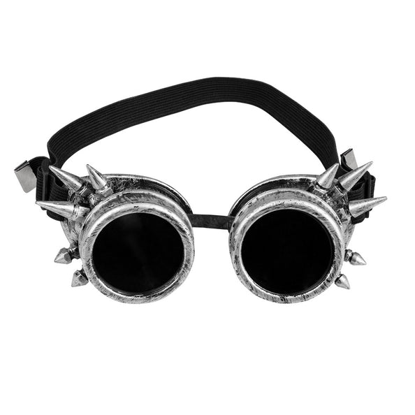E-Carnavalskleding.nl Bril Steampunk Cyberpunk zilver