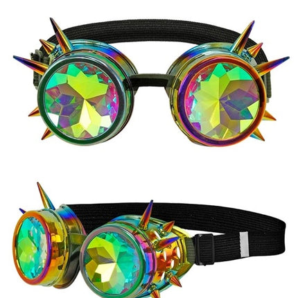 E-Carnavalskleding.nl Bril steampunk kaleidoscoop Fleur