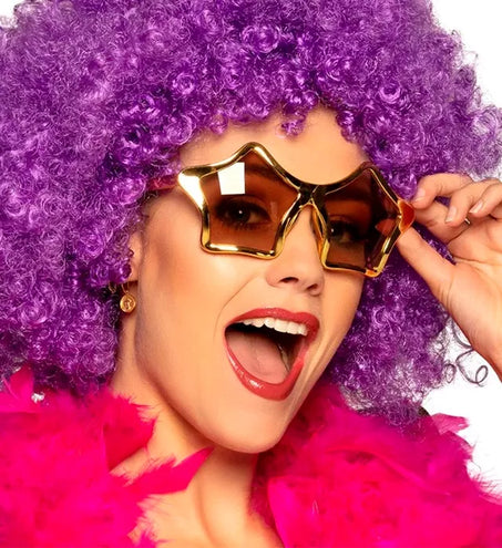 E-Carnavalskleding.nl Bril sterren goud Bram