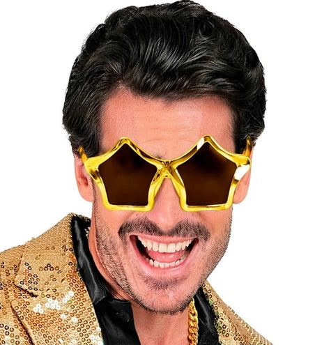 E-Carnavalskleding.nl Bril sterren goud Bram