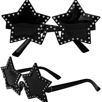 E-Carnavalskleding.nl Bril sterren met strass Julia