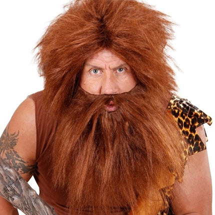 E-Carnavalskleding.nl Bruine baard met snor en baard Piraat