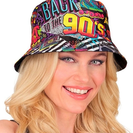 E-Carnavalskleding.nl Bucket hat 90' Teun