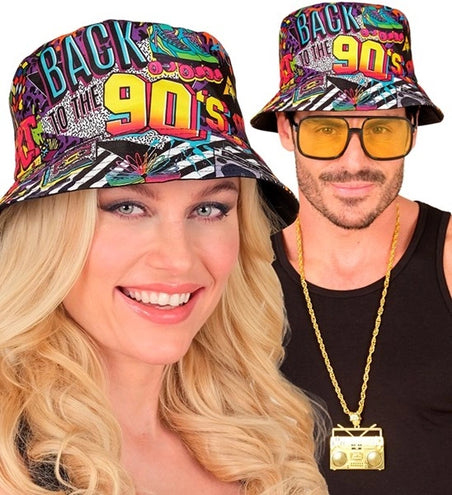 E-Carnavalskleding.nl Bucket hat 90' Teun