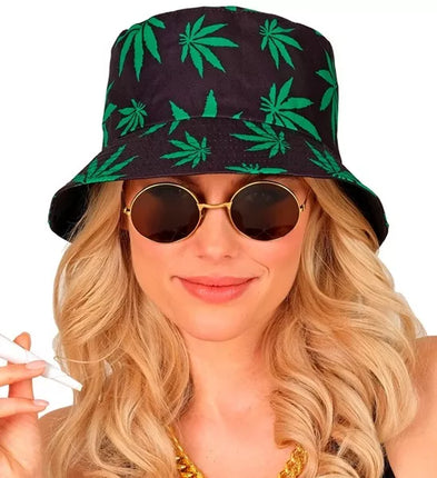 E-Carnavalskleding.nl Bucket hat hoed wiet marihuana Niels