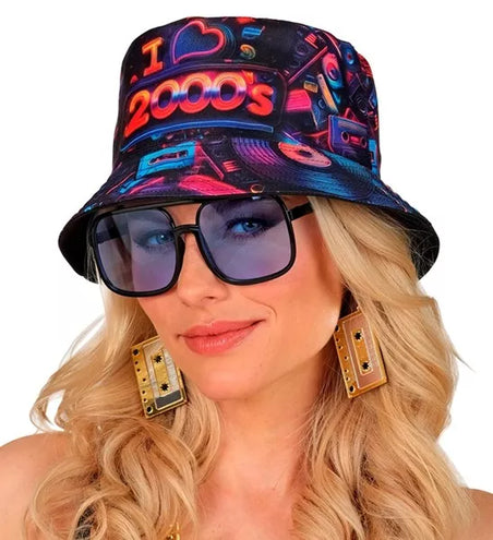 E-Carnavalskleding.nl Bucket hat I love the 2000's