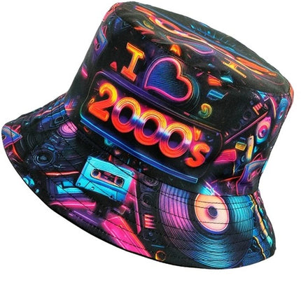 E-Carnavalskleding.nl Bucket hat I love the 2000's