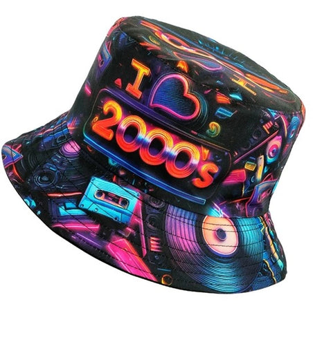 E-Carnavalskleding.nl Bucket hat I love the 2000's
