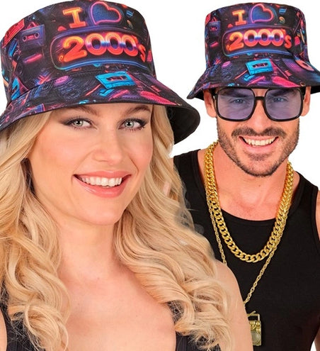 E-Carnavalskleding.nl Bucket hat I love the 2000's