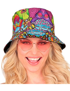 E-Carnavalskleding.nl Bucket hat psychedelisch Jesse