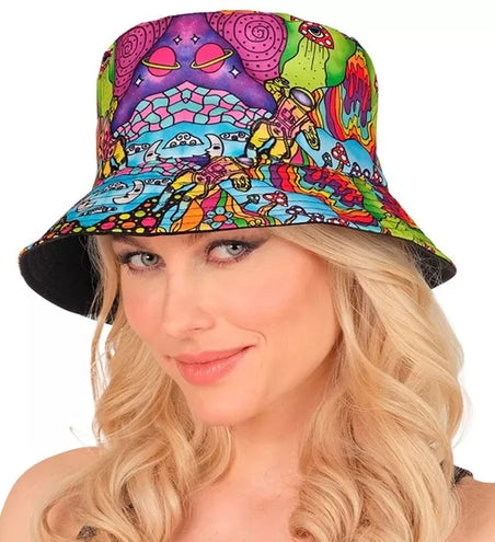 E-Carnavalskleding.nl Bucket hat psychedelisch Jesse