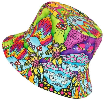 E-Carnavalskleding.nl Bucket hat psychedelisch Jesse