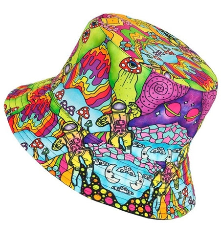 E-Carnavalskleding.nl Bucket hat psychedelisch Jesse