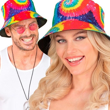 E-Carnavalskleding.nl Bucket hat tie-dye Yara