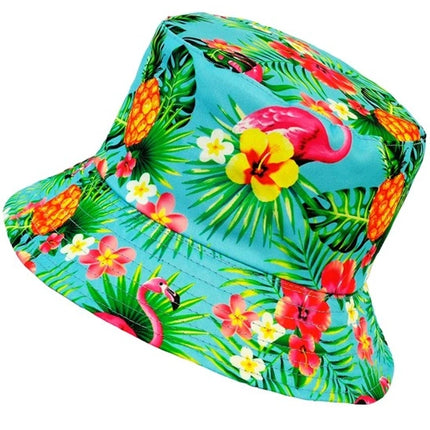 E-Carnavalskleding.nl Bucket hat zomer party blauw kostuum Lotte