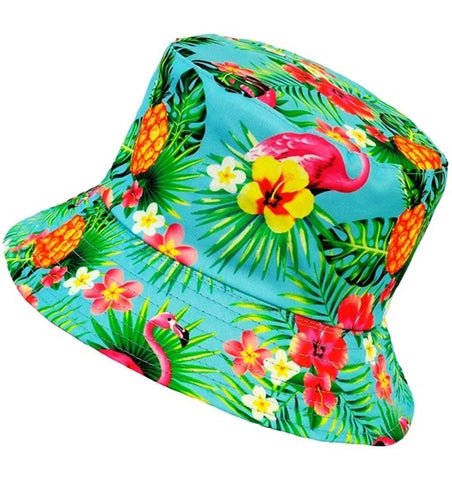 E-Carnavalskleding.nl Bucket hat zomer party blauw kostuum Lotte