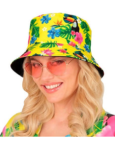 E-Carnavalskleding.nl Bucket hat zomer party geel kostuum Thijs