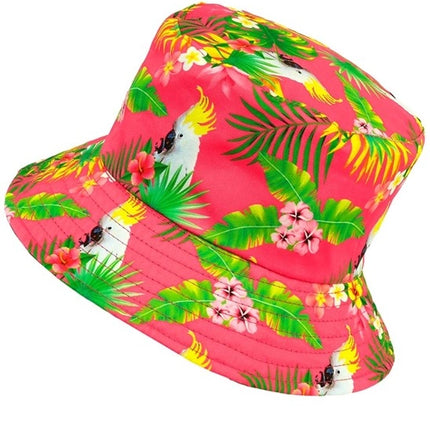 E-Carnavalskleding.nl Bucket hat zomer party roze kostuum Anouk