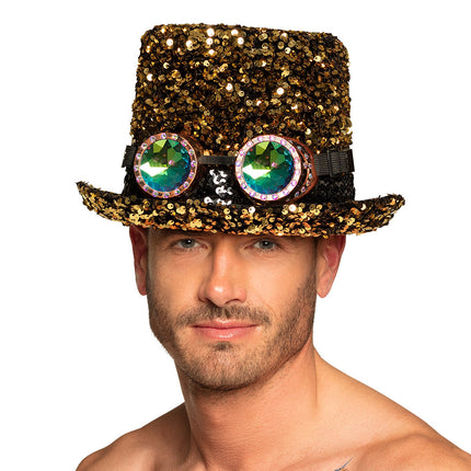 E-Carnavalskleding.nl Burning man festival hoed glitters