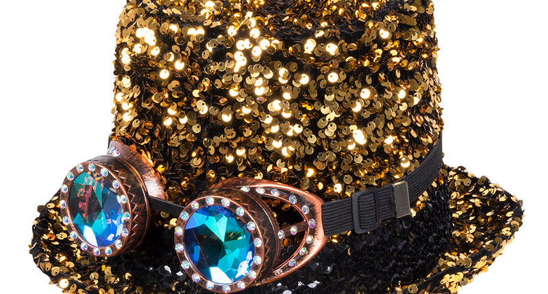 E-Carnavalskleding.nl Burning man festival hoed glitters