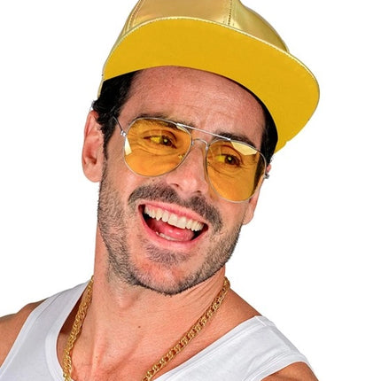 E-Carnavalskleding.nl Cap goud holografisch hoed Isa