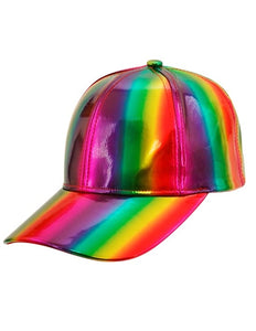 E-Carnavalskleding.nl Cap regenboog holografisch hoed Evi