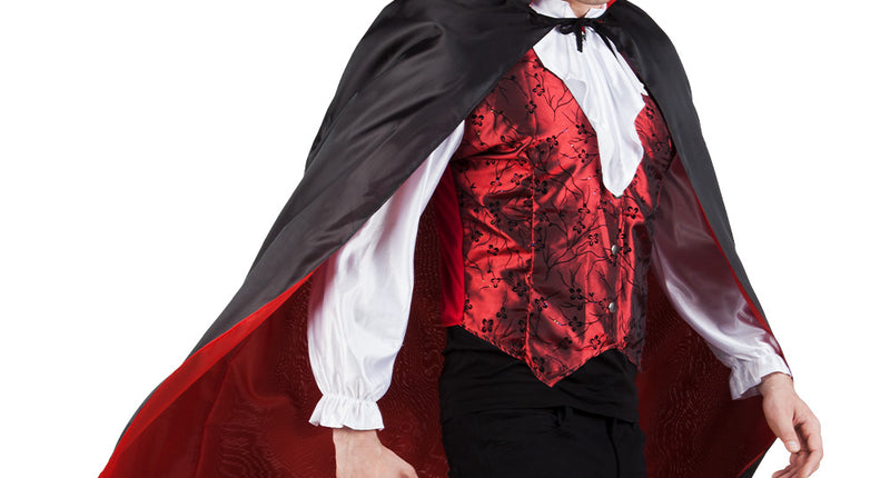 E-Carnavalskleding.nl Cape Bloodlust zwart/rood