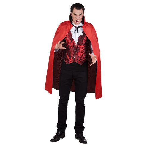 E-Carnavalskleding.nl Cape Bloodlust zwart/rood