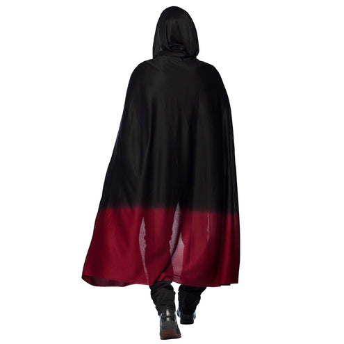 E-Carnavalskleding.nl Cape Fade zwart/rood