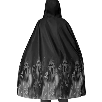 E-Carnavalskleding.nl Cape geest zwart 75cm Roos