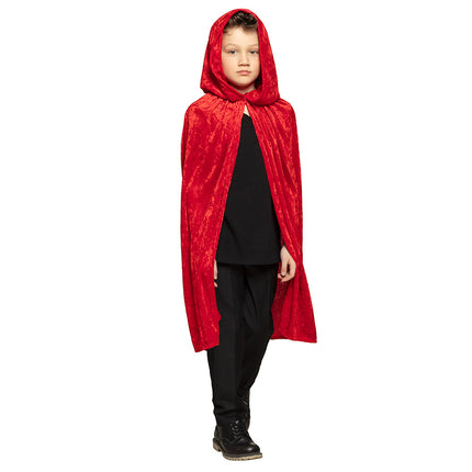 E-Carnavalskleding.nl Cape kind Dawn rood