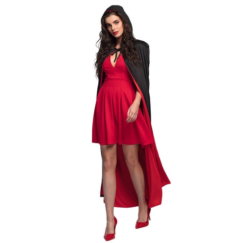 E-Carnavalskleding.nl Cape Twilight zwart/rood