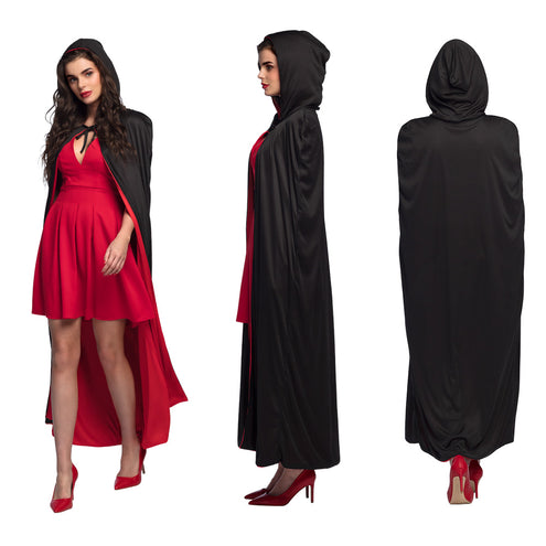 E-Carnavalskleding.nl Cape Twilight zwart/rood