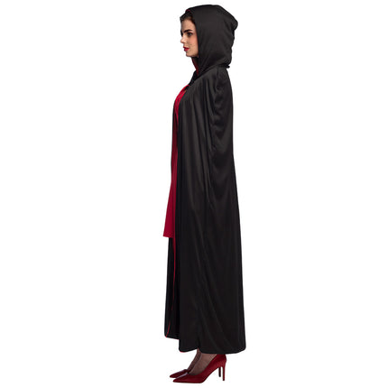 E-Carnavalskleding.nl Cape Twilight zwart/rood