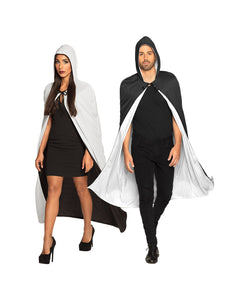 E-Carnavalskleding.nl Cape Twilight zwart/wit